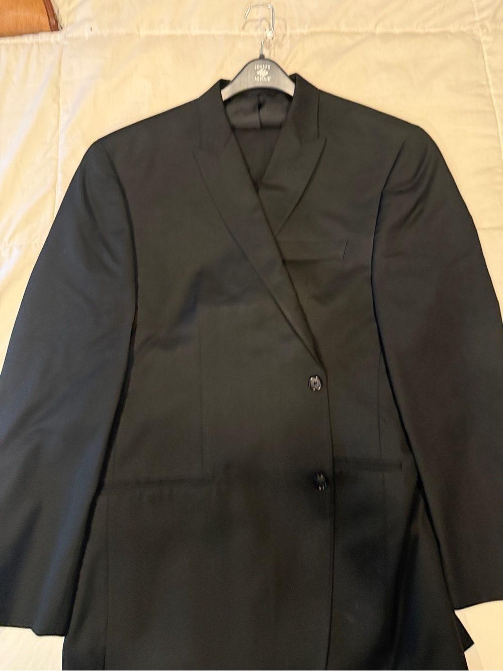 Sean John Black Double-Breasted Men's Suit Jacket